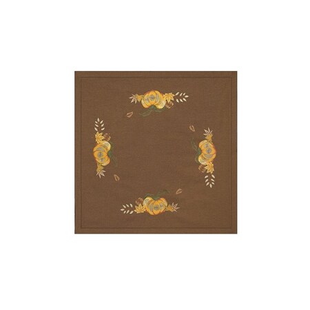 Heritage Lace Pumpkin Patch 34 x 34 in. Topper - Nutmeg PK-3434NM